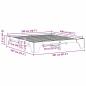 Preview: Bettgestell 200x200 cm aus massivem Kiefernholz