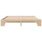 Preview: Bettrahmen Natur 200 x 200 cm Massives Kiefernholz