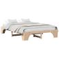 Preview: Bettrahmen Natur 160 x 200 cm Massives Kiefernholz