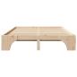 Preview: Bettrahmen Natur 160 x 200 cm Massives Kiefernholz