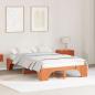 Preview: ARDEBO.de - Bettgestell Wachsbraun 120x190 cm aus massivem Kiefernholz