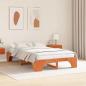 Preview: Bettgestell Wachsbraun 120x190 cm aus massivem Kiefernholz