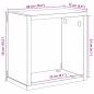 Preview: Wandregale Artisan-Eiche MDF 26 x 15 x 26 cm Wandmontage