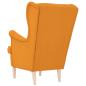 Preview: Sessel Dunkelgelb 74x84x100 cm Stoff
