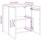 Preview: Wandschrank Wandmontiert Altholz 60 x 31 x 60 cm Holzwerkstoff