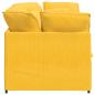 Preview: Modulares Sofa mit Kissen Cordstoff Hellgelb