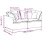 Preview: Modulares Sofa mit Kissen Cordstoff Hellgelb