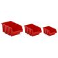 Preview: 26-tlg Stapelboxen-Wandregal Rot & Schwarz 77x39cm Polypropylen