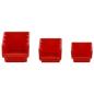 Preview: 26-tlg Stapelboxen-Wandregal Rot & Schwarz 77x39cm Polypropylen
