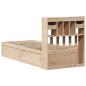 Preview: Massivholzbett ohne Matratze 100x200 cm Kiefernholz