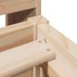 Preview: Massivholzbett ohne Matratze 100x200 cm Kiefernholz