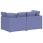 Preview: ARDEBO.de - Modulares Sofa mit Kissen Stoff Jeansblau