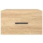 Preview: Wand-Nachttische 2 Stk. Sonoma-Eiche 35x35x20 cm