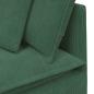 Preview: Modulares Sofa mit Fußhocker Kissen Cordstoff Dunkelgrün
