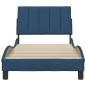 Preview: Bettgestell ohne Matratze "Hanko" Blau 90x200 cm Stoff