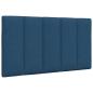 Preview: Bett mit Matratze "Hanko" Blau 90x200 cm Stoff
