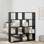 Preview: ARDEBO.de - Bücherregal Schwarze Eiche 132 x 29 x 141.5 cm Holzwerkstoff