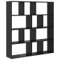 Preview: Bücherregal Schwarze Eiche 132 x 29 x 141.5 cm Holzwerkstoff