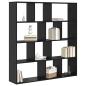 Preview: Bücherregal Schwarze Eiche 132 x 29 x 141.5 cm Holzwerkstoff