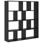 Preview: Bücherregal Schwarze Eiche 132 x 29 x 141.5 cm Holzwerkstoff