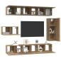 Preview: TV-Schrank-Set 8 pcs Eiche handwerklich 30,5 x 30 x 90 cm