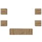 Preview: TV-Schrank-Set 6 pcs Eiche handwerklich 60 x 30 x 30 cm