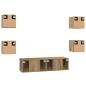Preview: TV-Schrank-Set 6 pcs Eiche handwerklich 60 x 30 x 30 cm