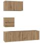 Preview: TV-Schrank-Set 4 pcs Eiche handwerklich 60 x 30 x 30 cm
