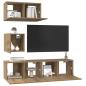 Preview: TV-Schrank-Set 4 pcs Eiche handwerklich 60 x 30 x 30 cm