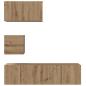Preview: TV-Schrank-Set 4 pcs Eiche handwerklich 60 x 30 x 30 cm
