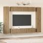Preview: TV-Schrank-Set 10 pcs Eiche handwerklich 30,5 x 30 x 90 cm