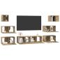 Preview: TV-Schrank-Set 8 pcs Eiche handwerklich 60 x 30 x 30 cm
