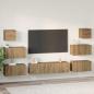 Preview: TV-Schrank-Set 8 pcs Eiche handwerklich 60 x 30 x 30 cm