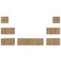Preview: TV-Schrank-Set 8 pcs Eiche handwerklich 60 x 30 x 30 cm