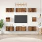 Preview: ARDEBO.de - TV-Schrank Set mit Regal 8 pcs Altholz Mittel 30,5 x 30 x 30 cm