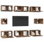 Preview: TV-Schrank Set mit Regal 8 pcs Altholz Mittel 30,5 x 30 x 30 cm