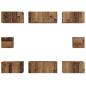 Preview: TV-Schrank Set mit Regal 8 pcs Altholz Mittel 30,5 x 30 x 30 cm