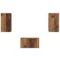 Preview: TV-Schrank-Set mit Regal Wandmontiert mit Speicher mit Tür 3 pcs Altholz 60 x 30 x 30 cm