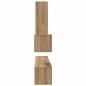 Preview: TV-Schrank Set 4 pcs Eiche handwerklich Mittel Holzwerkstoff