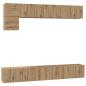 Preview: TV-Schrank-Set 5 pcs Eiche handwerklich Mittel 100 cm
