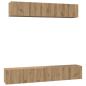 Preview: TV-Schrank-Set 5 pcs Eiche handwerklich Mittel Holzwerkstoff