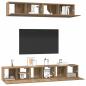 Preview: TV-Schrank-Set 5 pcs Eiche handwerklich Mittel Holzwerkstoff