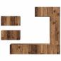 Preview: TV-Schrank-Set 6 pcs Altholz 30,5 x 30 x 90 cm Holzwerkstoff