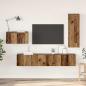 Preview: ARDEBO.de - TV-Schrank-Set 4 pcs Altholz 30,5 x 30 x 90 cm Holzwerkstoff