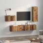 Preview: TV-Schrank-Set 4 pcs Altholz 30,5 x 30 x 90 cm Holzwerkstoff