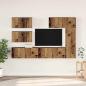 Preview: ARDEBO.de - TV-Schrank-Set 6 pcs Altholz 30,5 x 30 x 90 cm Holzwerkstoff