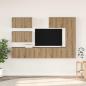 Preview: ARDEBO.de - TV-Schrank-Set 6 pcs Eiche handwerklich 30,5 x 30 x 90 cm