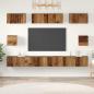 Preview: ARDEBO.de - TV-Schrank Set mit Regal 8 pcs Altholz Mittel 30,5 x 30 x 30 cm