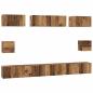 Preview: TV-Schrank Set mit Regal 8 pcs Altholz Mittel 30,5 x 30 x 30 cm
