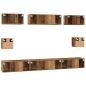 Preview: TV-Schrank Set mit Regal 8 pcs Altholz Mittel 30,5 x 30 x 30 cm